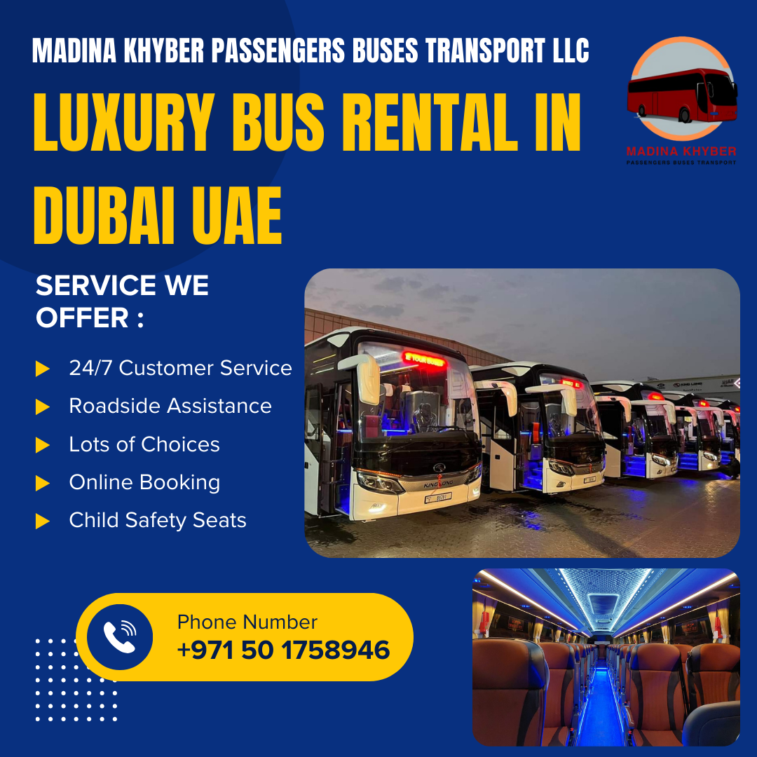 Luxury 50-Seater Bus for Rent in Dubai – Bus & Coach Rental UAE